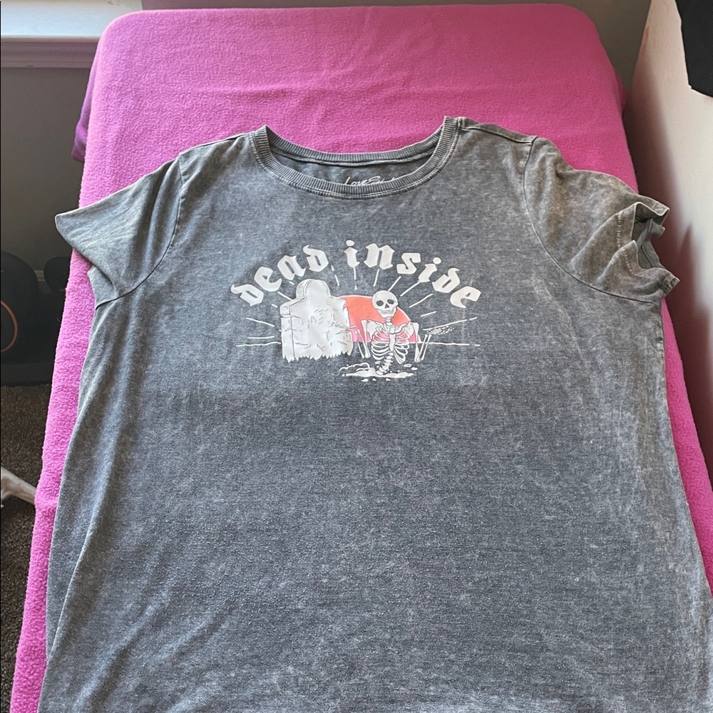 Torrid Gray 'Dead Inside' Short Sleeve Tee